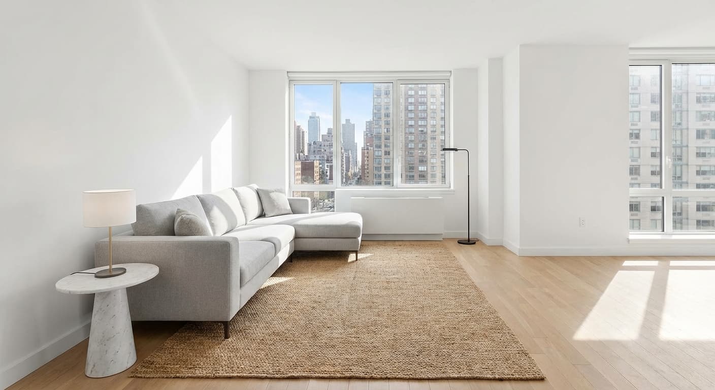 Staging · Empty room furnished in the style of the references
